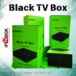 Black TV Box | UHD Streaming Device- 2GB RAM, 8GB ROM